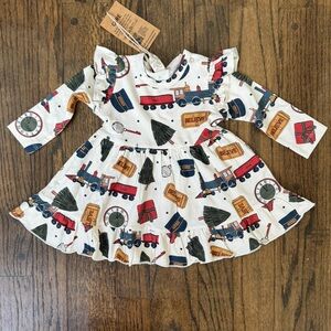 Baby girl Polar Express dress